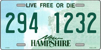 NH license plate 2941232