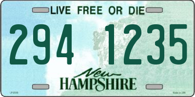 NH license plate 2941235