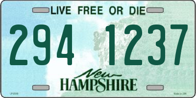 NH license plate 2941237