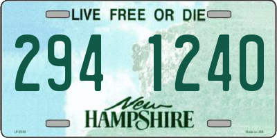 NH license plate 2941240