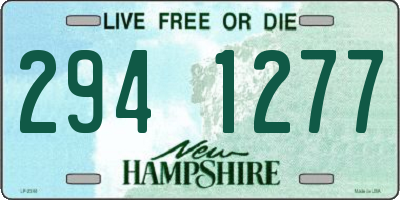 NH license plate 2941277