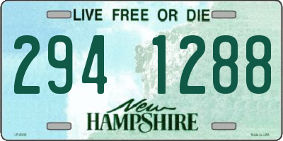NH license plate 2941288