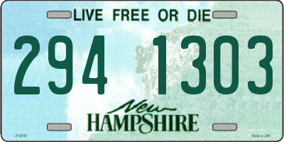 NH license plate 2941303