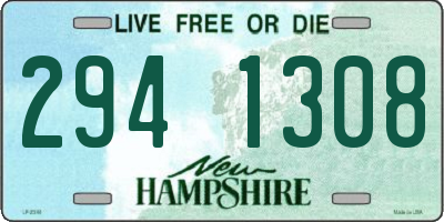 NH license plate 2941308