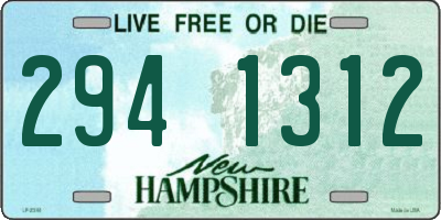 NH license plate 2941312