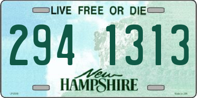 NH license plate 2941313