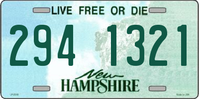 NH license plate 2941321