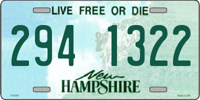 NH license plate 2941322