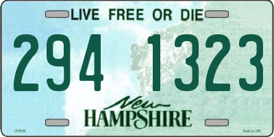 NH license plate 2941323