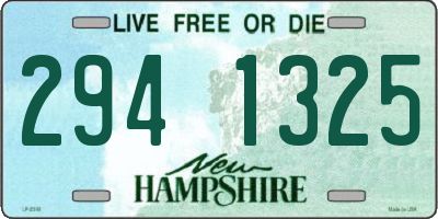 NH license plate 2941325