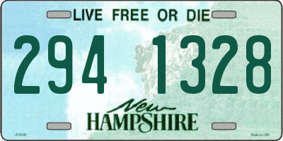 NH license plate 2941328