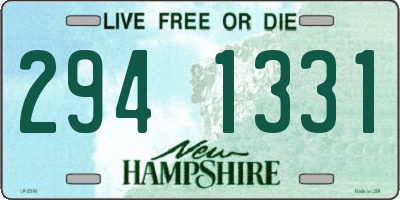 NH license plate 2941331