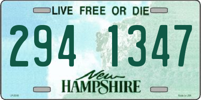 NH license plate 2941347