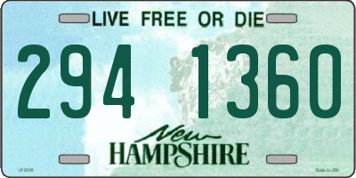 NH license plate 2941360