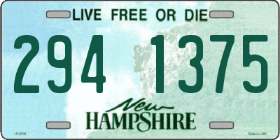 NH license plate 2941375