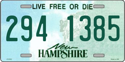 NH license plate 2941385