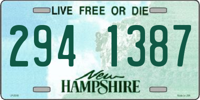 NH license plate 2941387