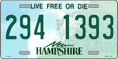 NH license plate 2941393