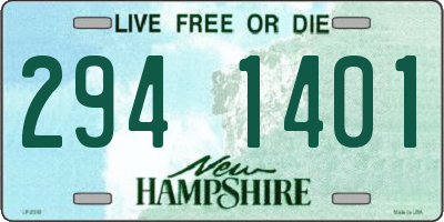 NH license plate 2941401