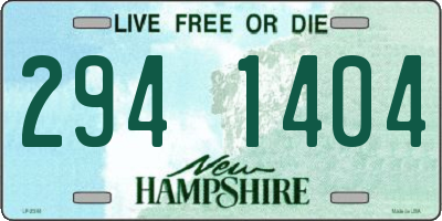 NH license plate 2941404