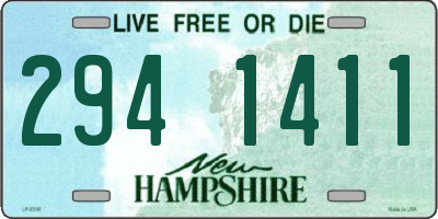 NH license plate 2941411