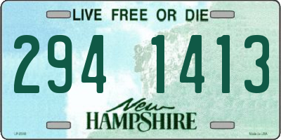 NH license plate 2941413