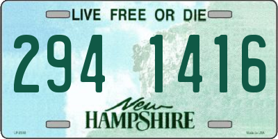 NH license plate 2941416