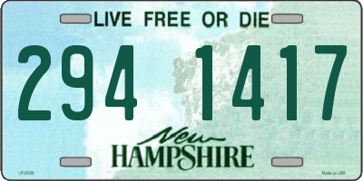 NH license plate 2941417