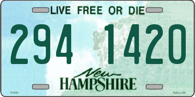 NH license plate 2941420