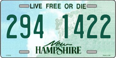NH license plate 2941422