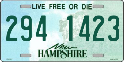 NH license plate 2941423