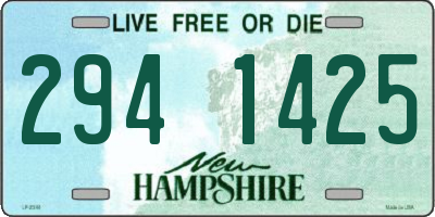 NH license plate 2941425