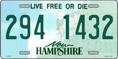 NH license plate 2941432