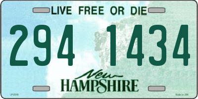 NH license plate 2941434