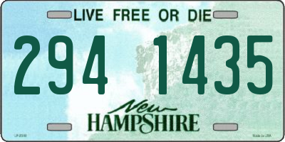 NH license plate 2941435
