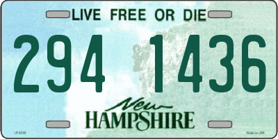 NH license plate 2941436