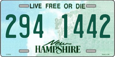 NH license plate 2941442