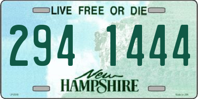 NH license plate 2941444
