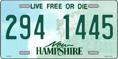 NH license plate 2941445