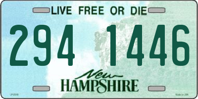 NH license plate 2941446