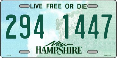 NH license plate 2941447