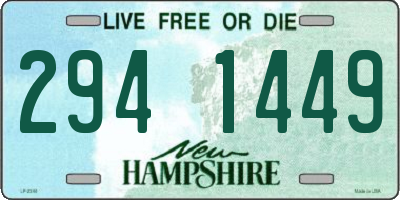NH license plate 2941449