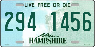 NH license plate 2941456