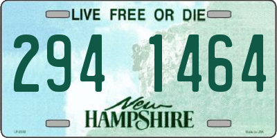 NH license plate 2941464