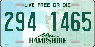 NH license plate 2941465