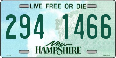 NH license plate 2941466