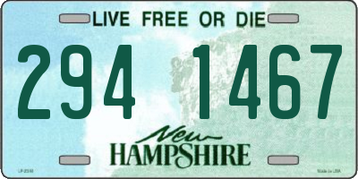 NH license plate 2941467