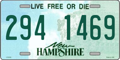 NH license plate 2941469