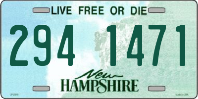 NH license plate 2941471