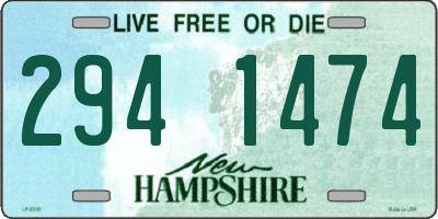 NH license plate 2941474
